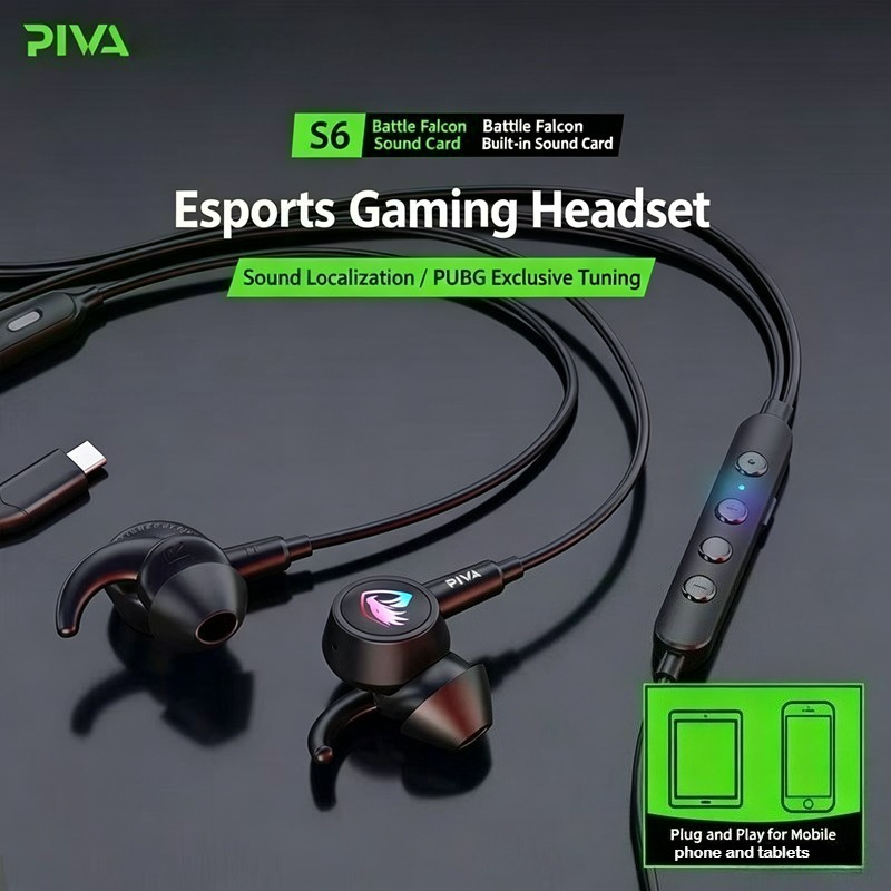 Игровые проводные наушники PIV – обзор и цена Wired Earphone Lightning