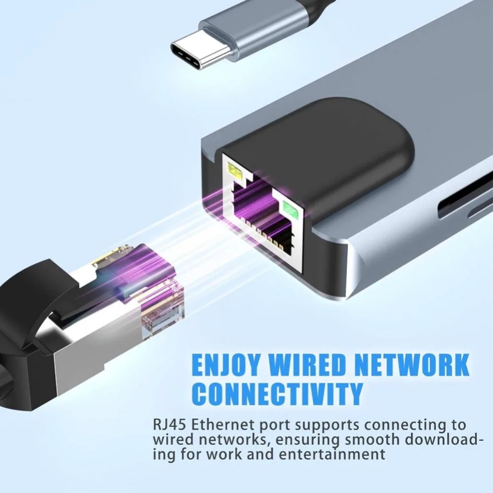 USB-C хаб 8/7 в 1 с 4K HDMI ад – обзор и цена Usb Hub Type C