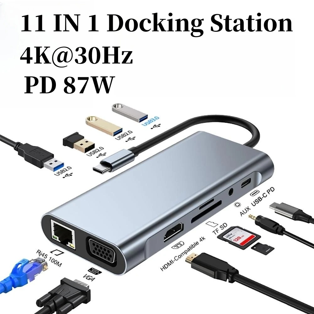 Док-концентратор 4/7/8/11 в 1, – обзор и цена Usb Hub Type C